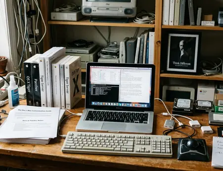 Compact Macbook Workspace